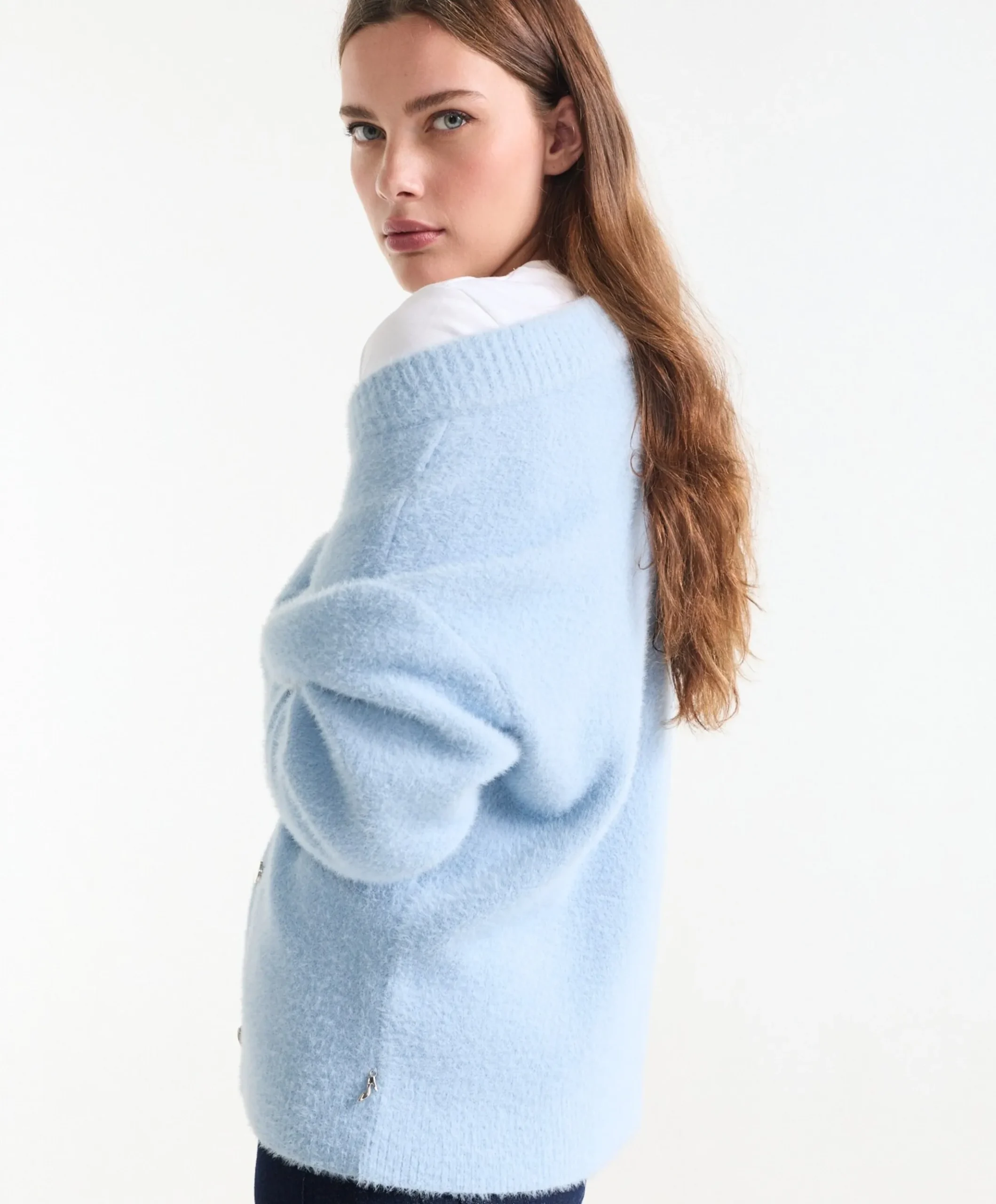 Dames vest blauw