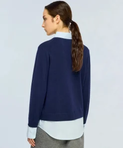 Dames vest blauw
