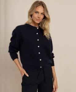 Dames vest blauw