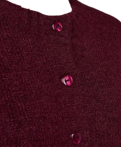Dames vest bordeaux
