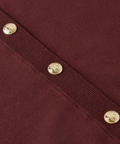 Dames vest bordeaux