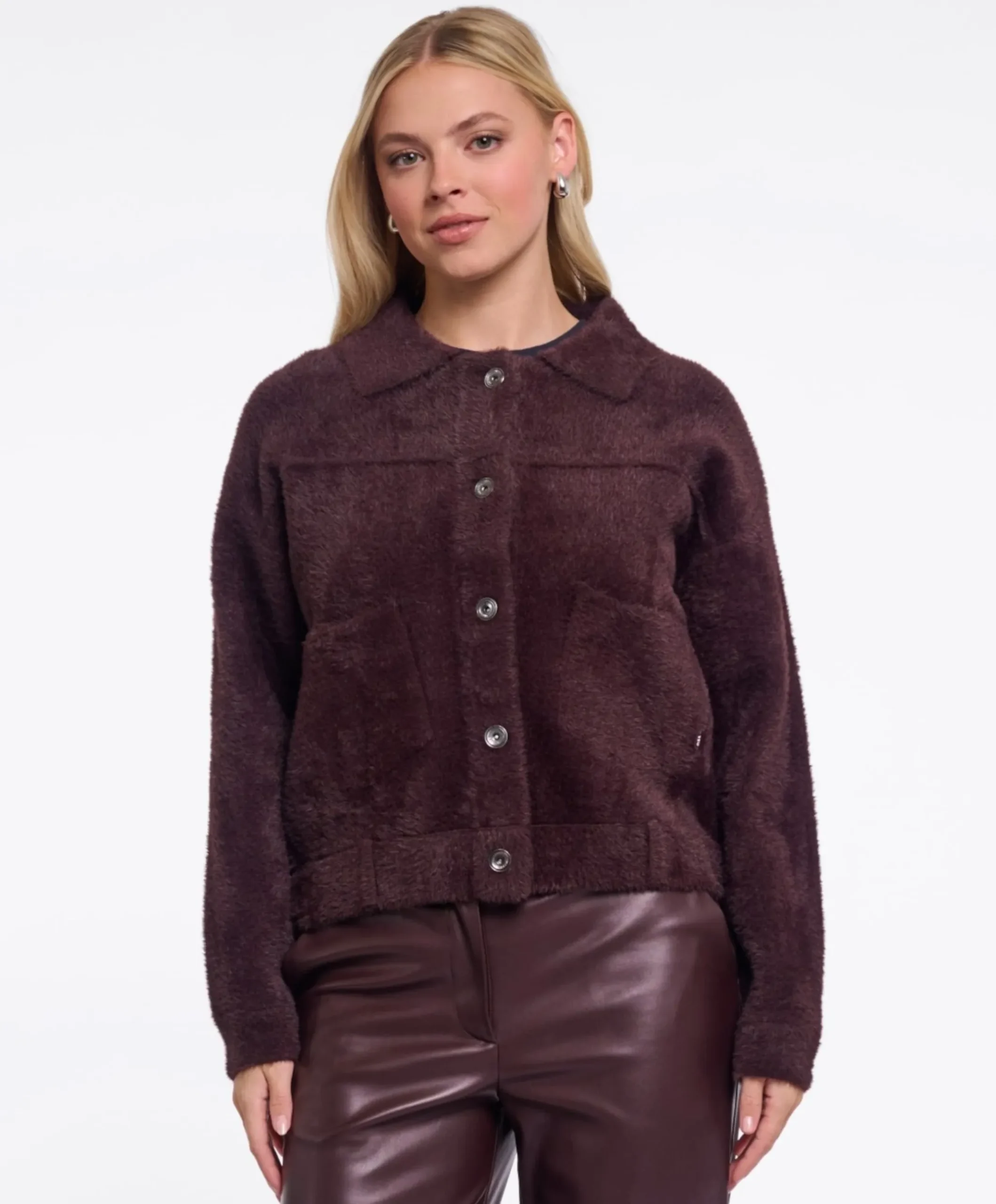 Dames vest bordeaux