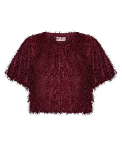 Dames vest bordeaux