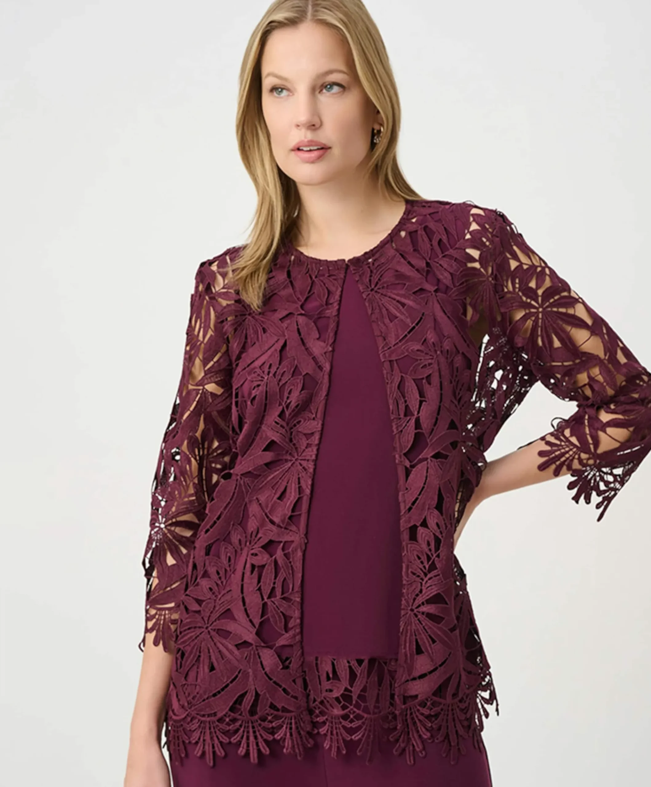 Dames vest bordeaux