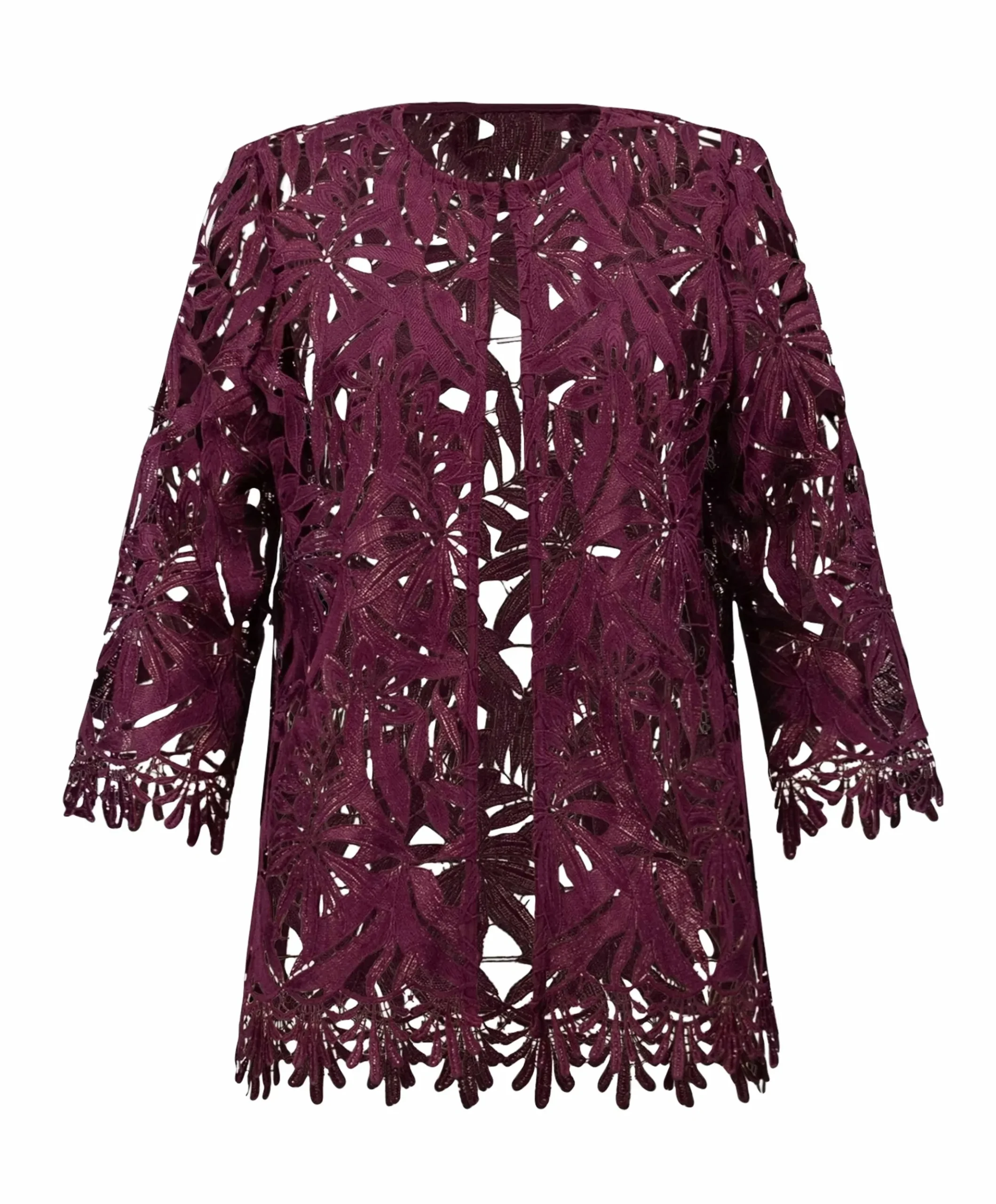 Dames vest bordeaux
