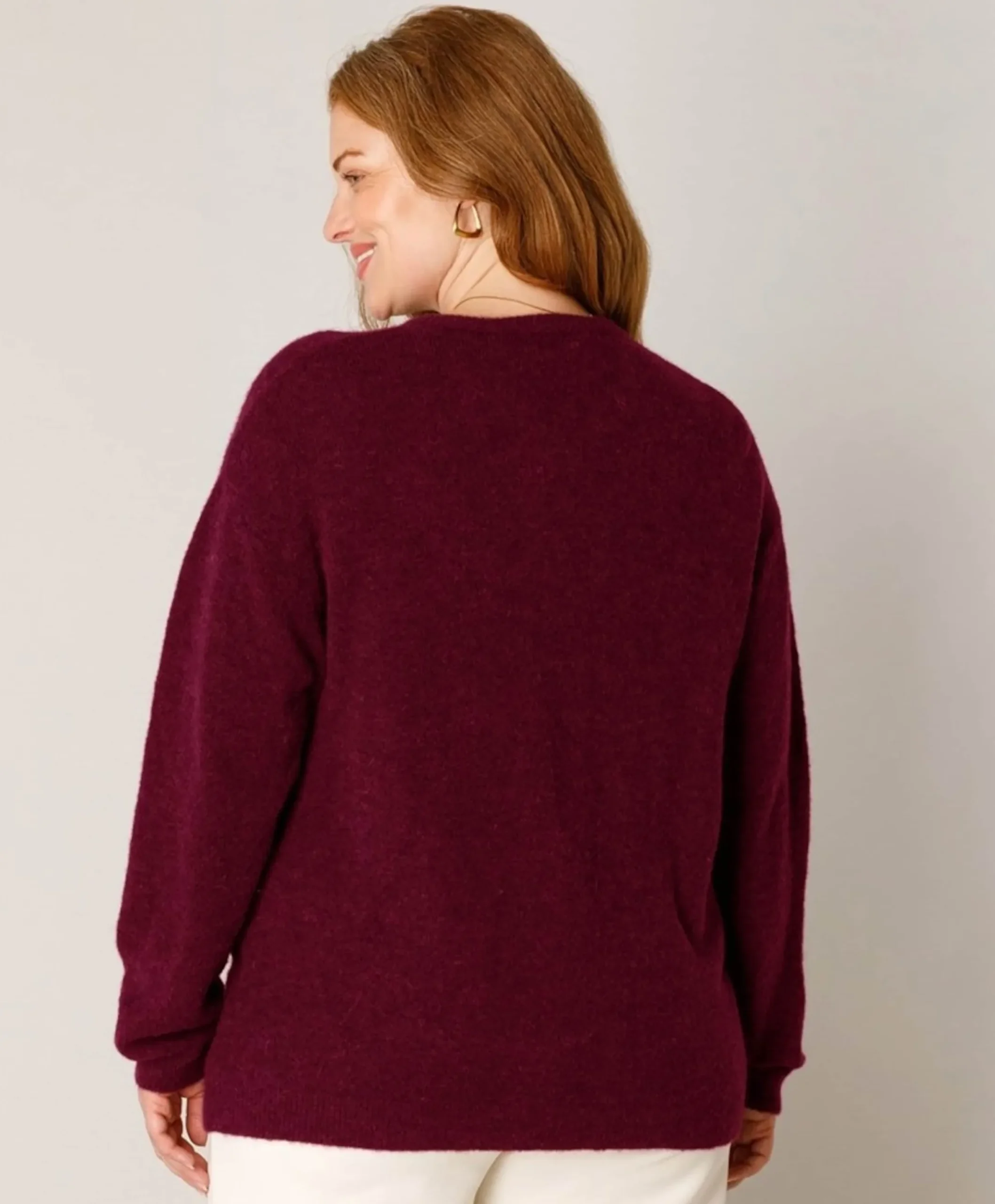 Dames vest bordeaux