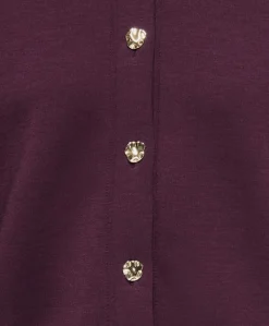 Dames vest bordeaux