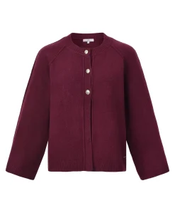 Dames vest bordeaux