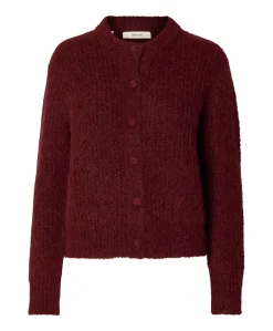 Dames vest bordeaux