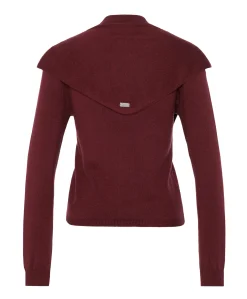 Dames vest bordeaux