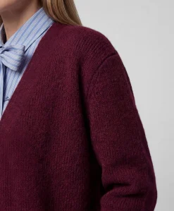 Dames vest bordeaux