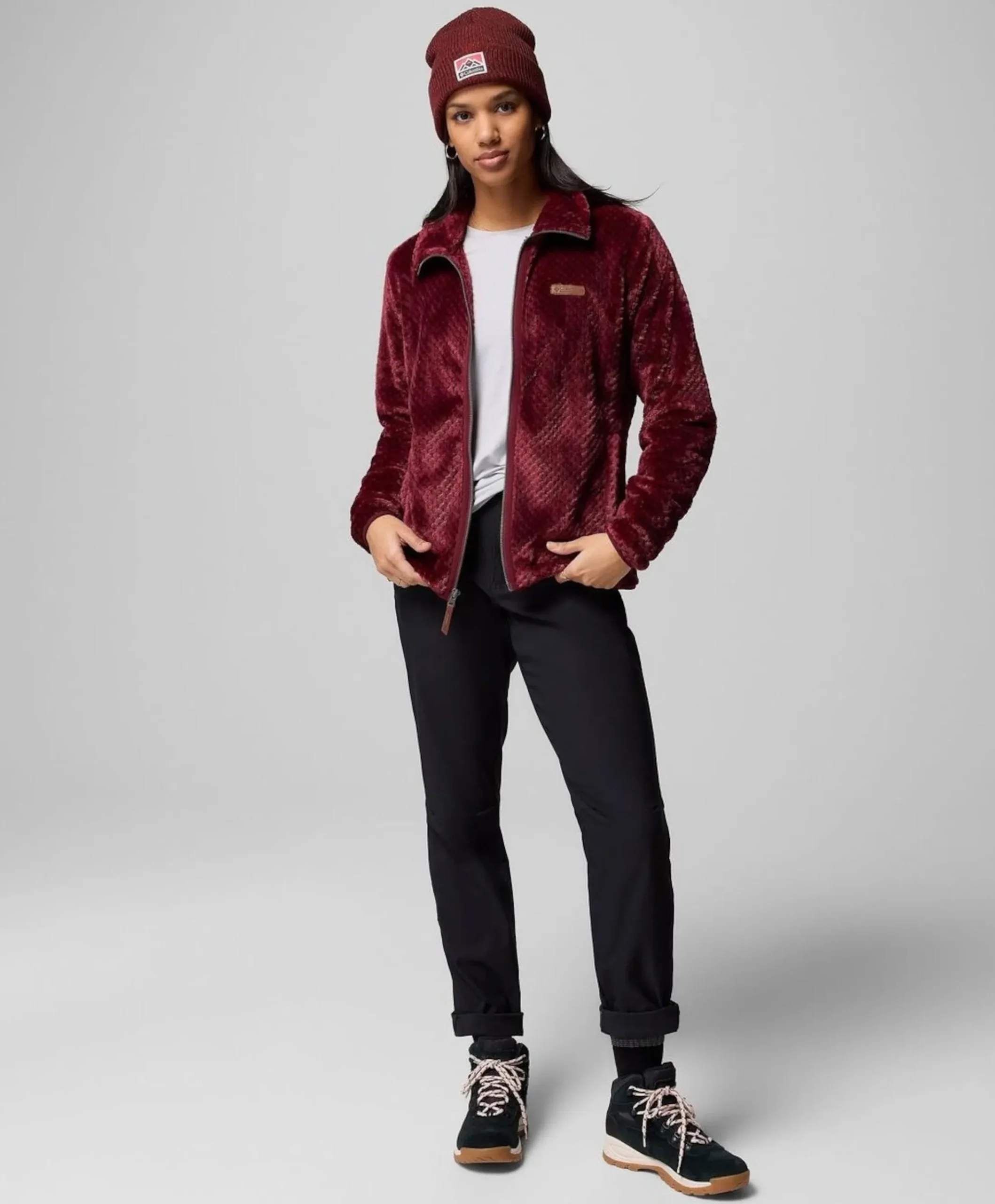 Dames vest bordeaux