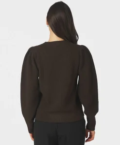 Dames vest bruin