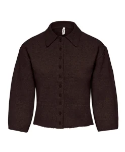 Dames vest bruin
