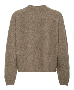 Dames vest bruin
