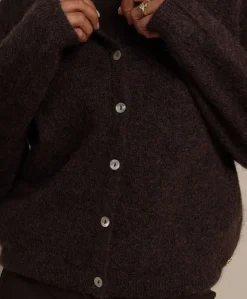 Dames vest bruin
