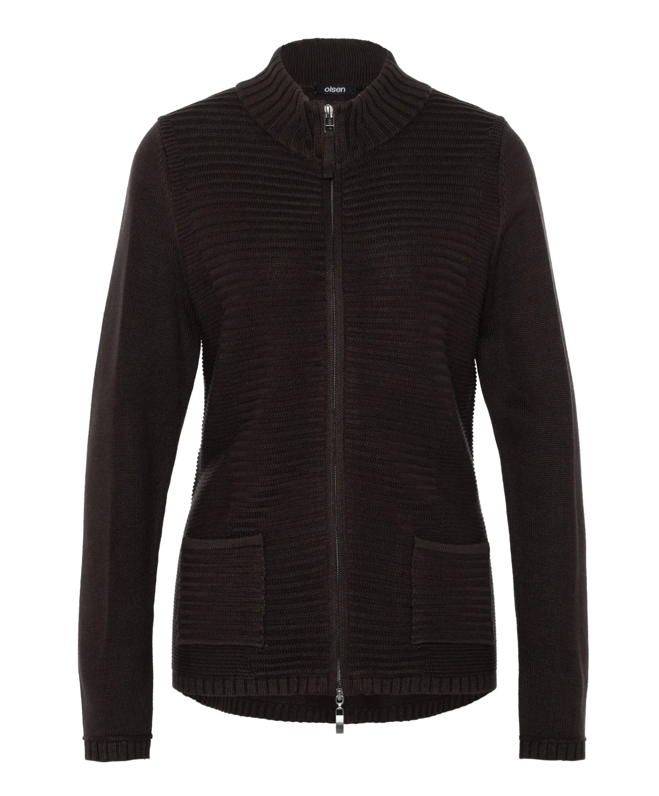Dames vest bruin