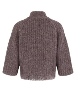 Dames vest bruin