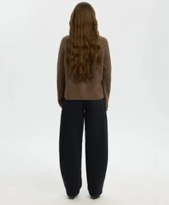 Dames vest bruin