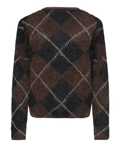 Dames vest bruin