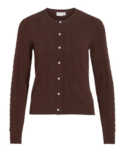 Dames vest bruin