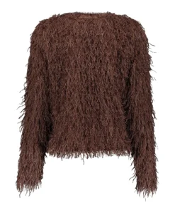 Dames vest bruin