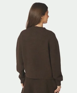 Dames vest bruin