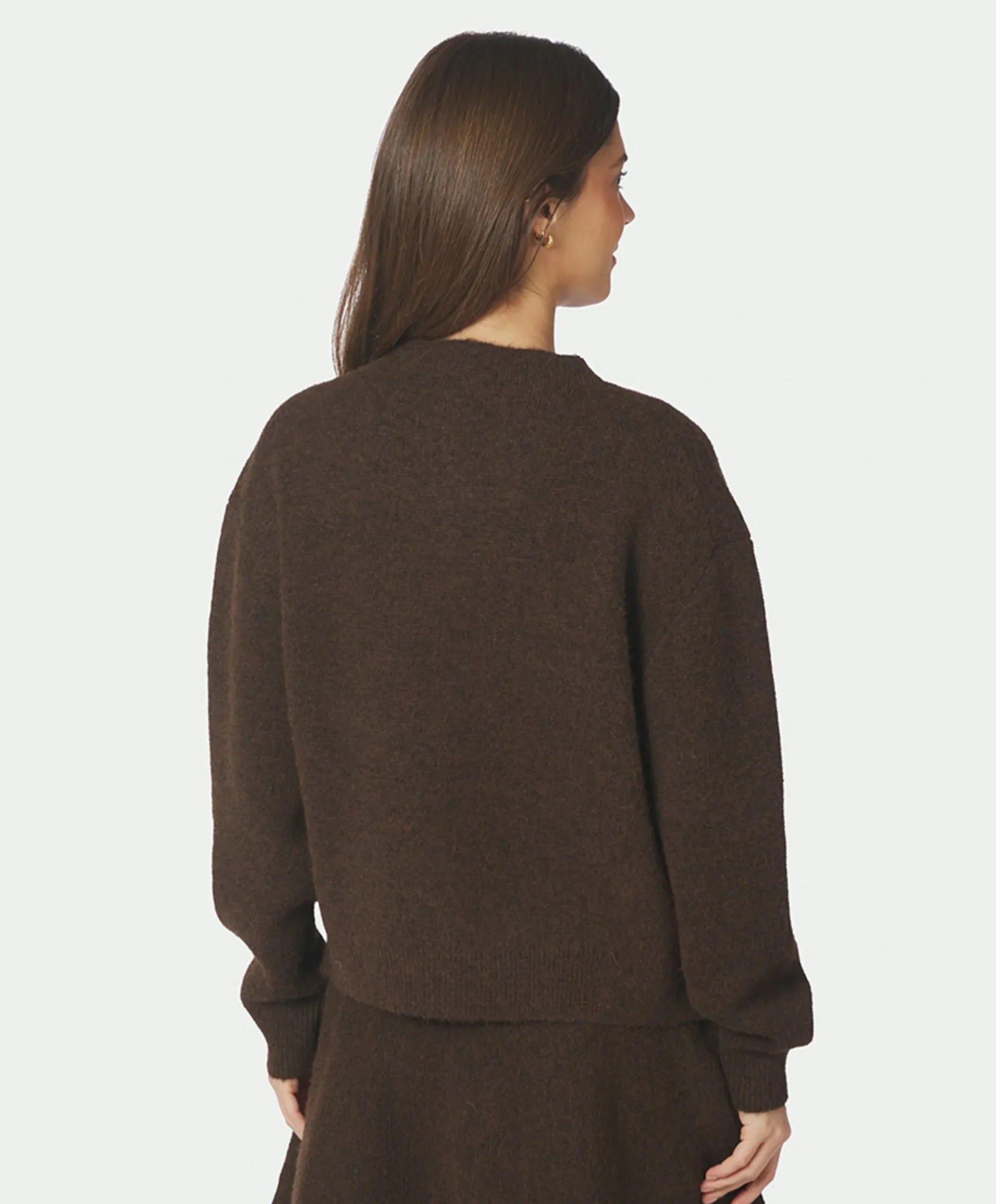 Dames vest bruin