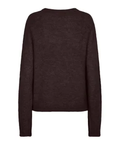 Dames vest bruin