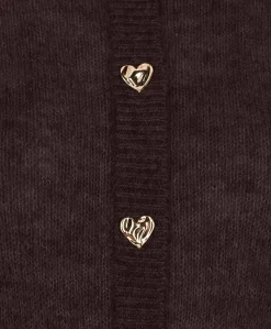 Dames vest bruin