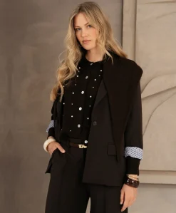 Dames vest bruin
