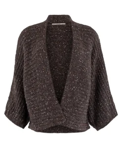 Dames vest bruin
