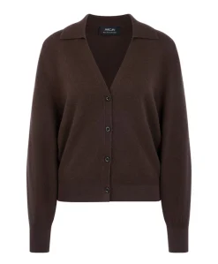 Dames vest bruin