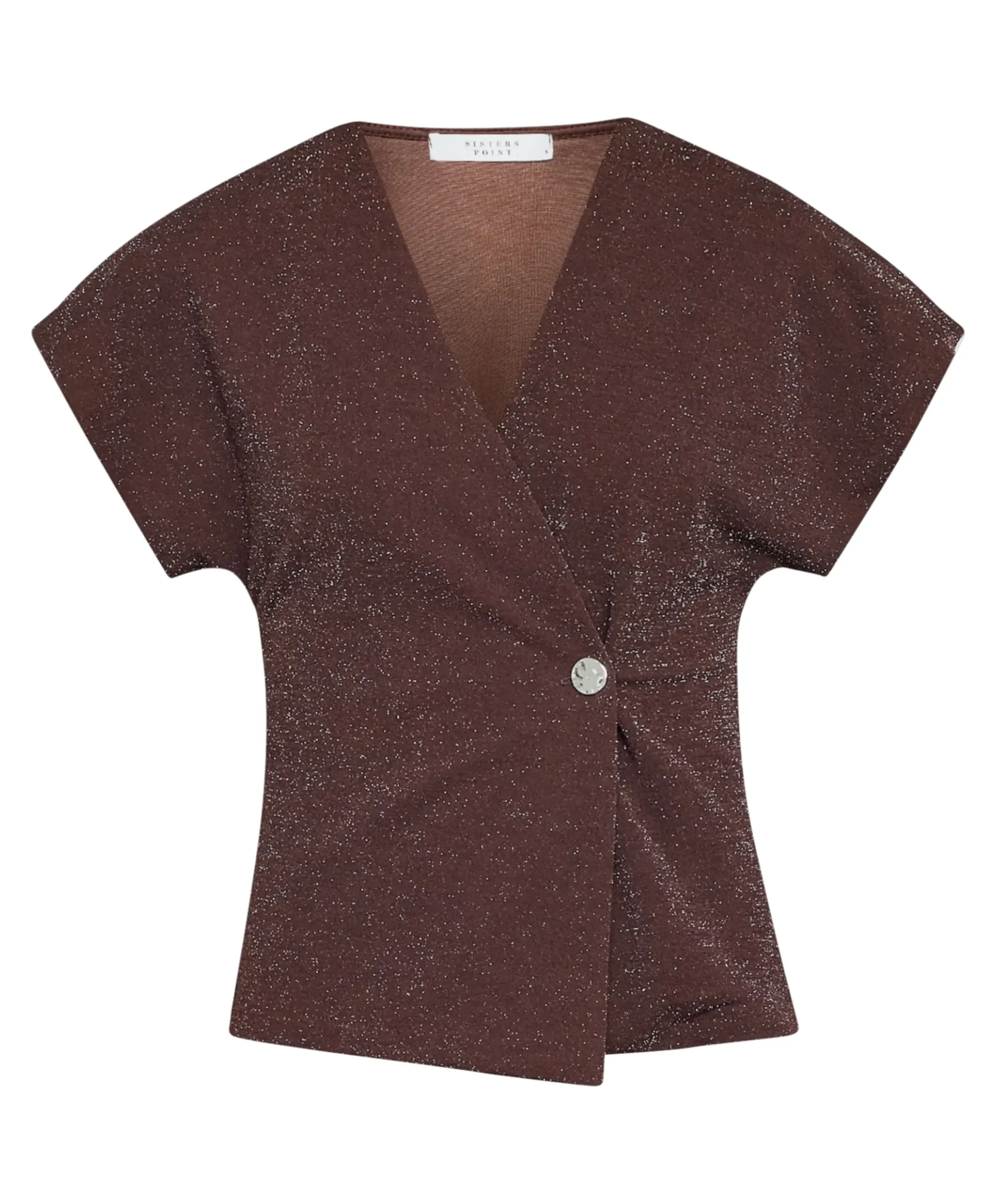 Dames vest bruin