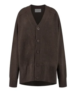 Dames vest bruin