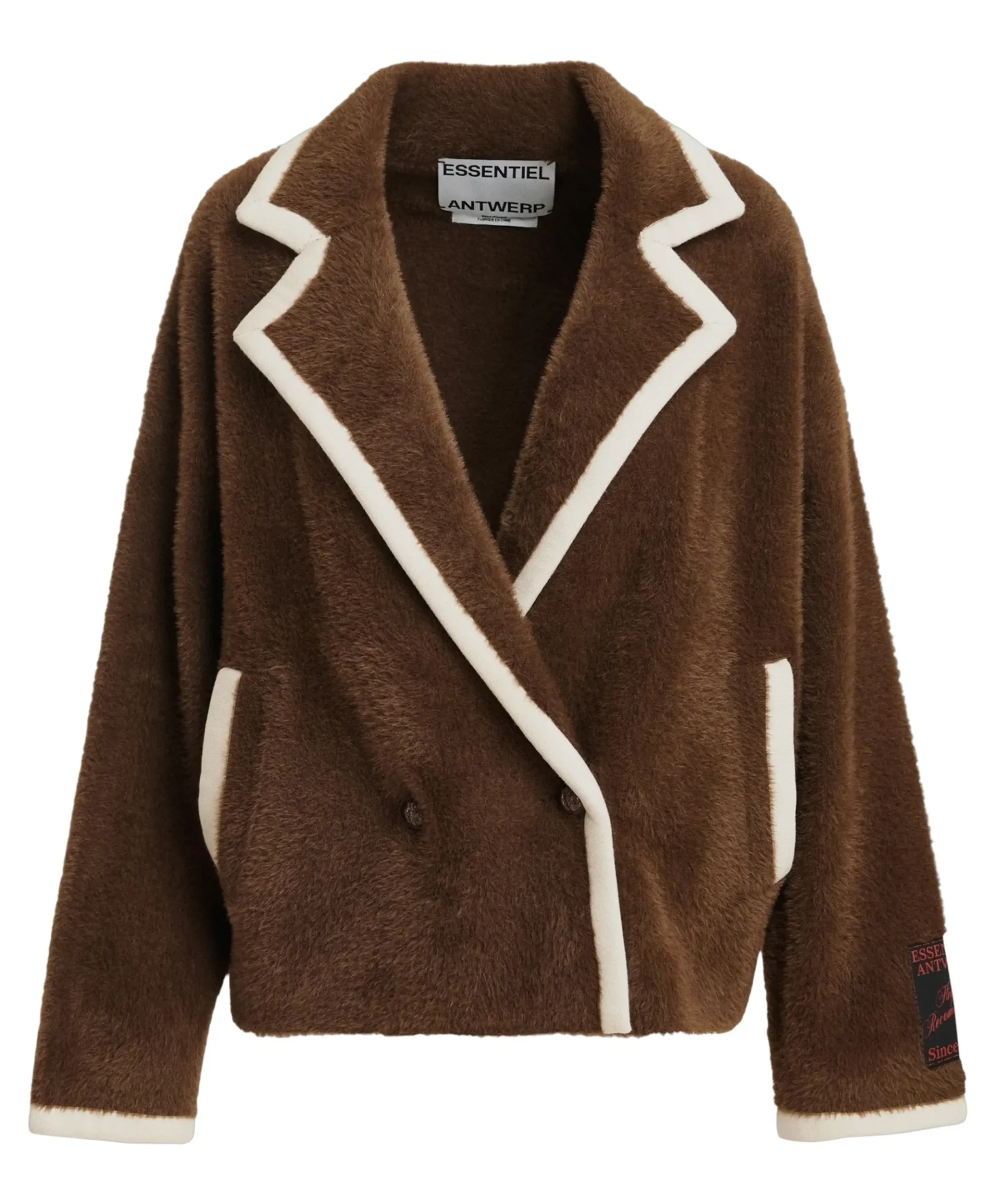 Dames vest bruin