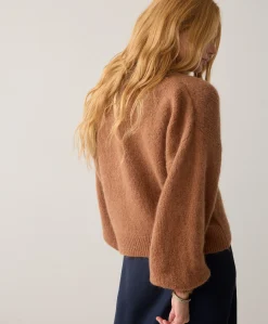 Dames vest bruin