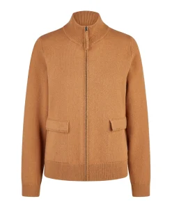 Dames vest bruin