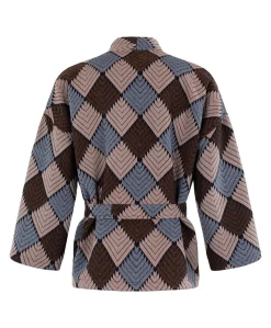Dames vest bruin