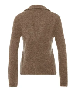 Dames vest bruin