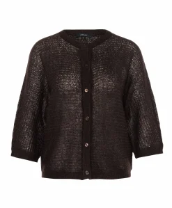 Dames vest bruin