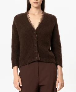 Dames vest bruin