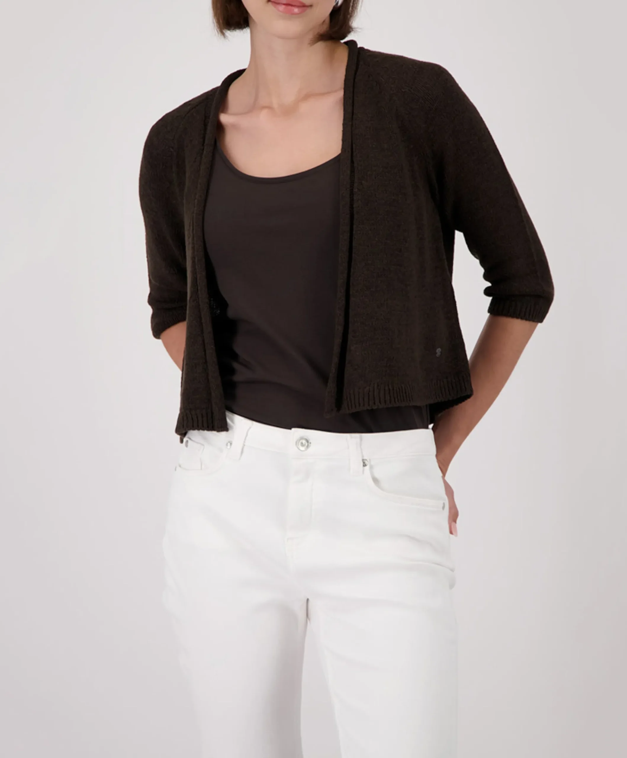 Dames vest bruin