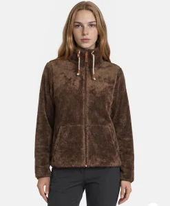 Dames vest bruin