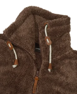 Dames vest bruin