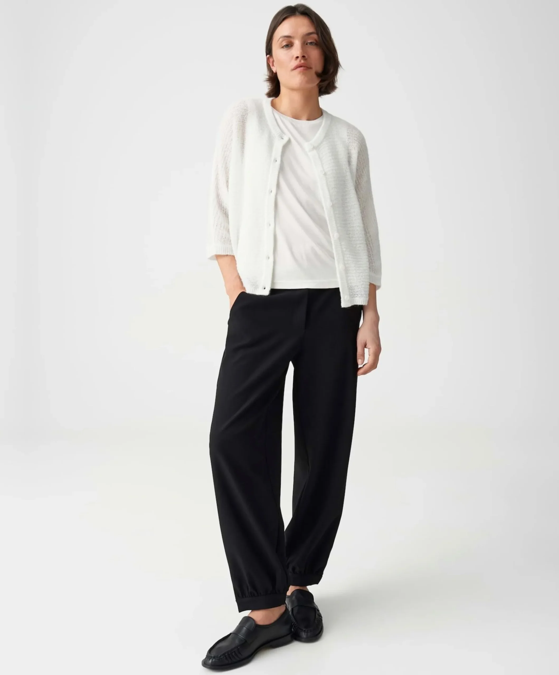 Dames vest ecru