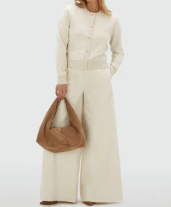 Dames vest ecru