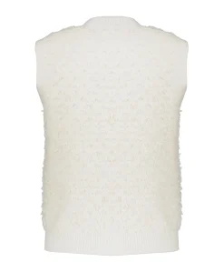 Dames vest ecru