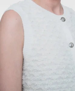Dames vest ecru