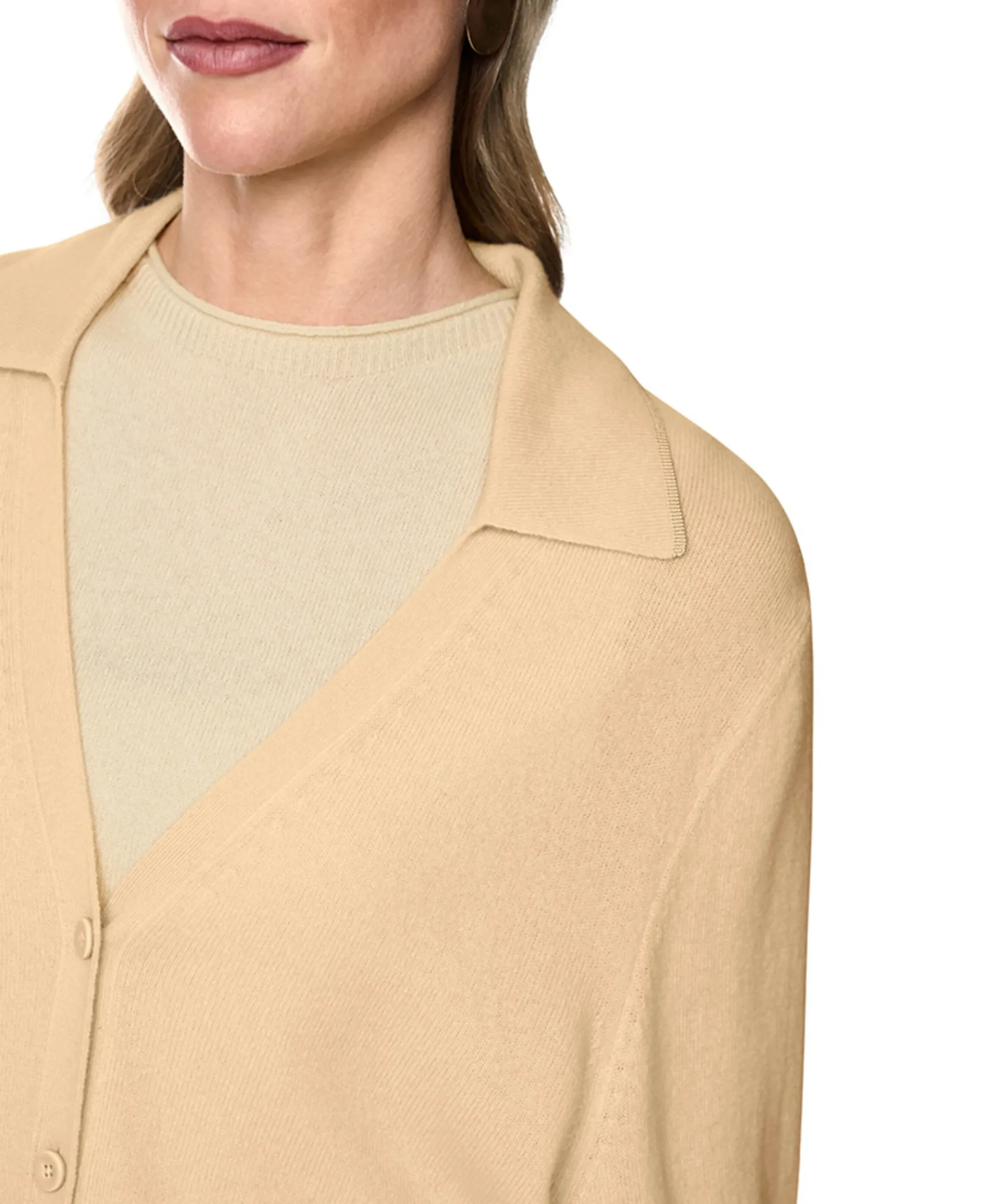 Dames vest geel